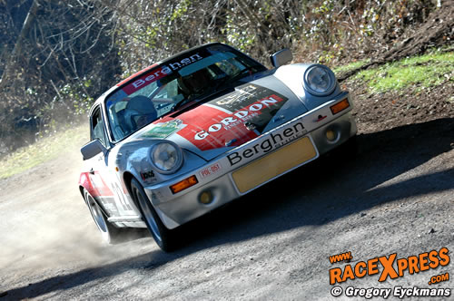 Fred Bouvy kroop ook achter het stuur van een Porsche